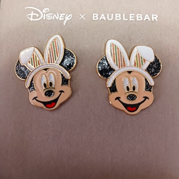 Disney x Baublebar Jewelry - NIB. Disney x Baublebar Mickey Mouse with Bunny Ears. Postback Earrings. 🐰❤️✨️